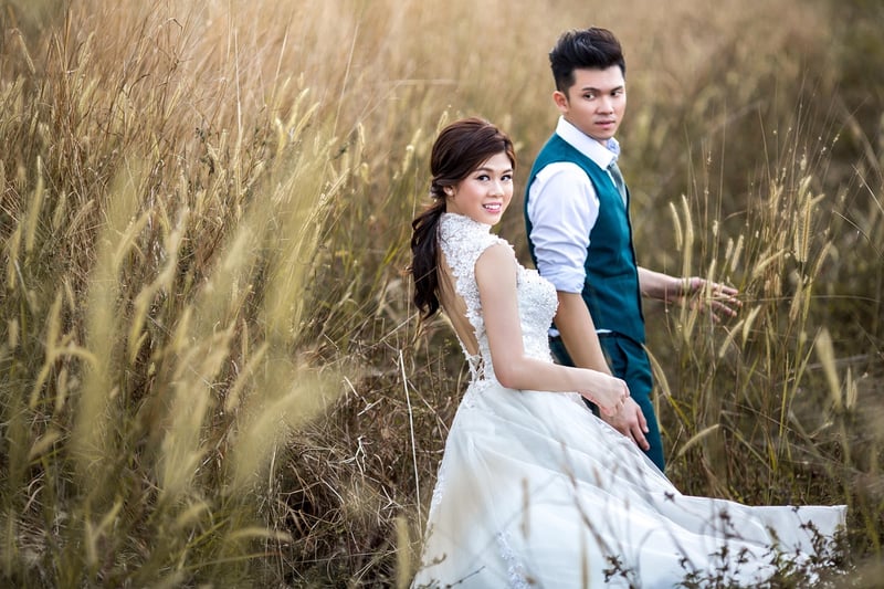 Groom in a classic tuxedo